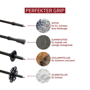 Bán Buôn Ultralight Gấp Gậy Đi Bộ Trọng Lượng Nhẹ Có Thể Gập Lại Đi Bộ Cực Cho Đường Mòn Người Cao Niên Người Đàn Ông - Product Image 4