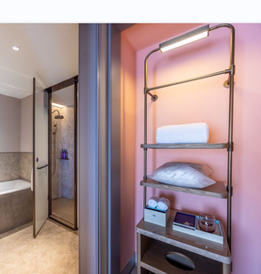 Vintage Hoteles Suites Alquiler <span class=keywords><strong>Casa</strong></span> <span class=keywords><strong>Boutique</strong></span> Muebles Latón Estantería Hardware Minimalista Apartamento Armario Rieles Perchas - Product Image 1