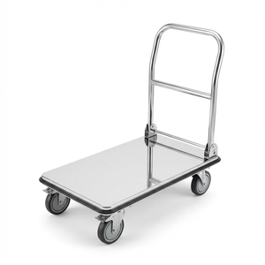 <span class=keywords><strong>Chariot</strong></span> à main pliable en acier inoxydable ATS, capacité 330 lb, pour entrepôt et bureau – Offre spéciale - Product Image 2