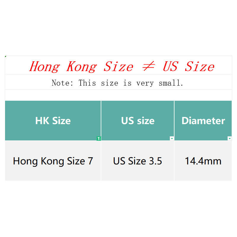 is HongKong Size 7