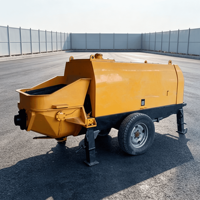 Bétonnière à accouplement rapide et efficace avec pompe à béton diesel portable pour les terrains de jeux scolaires
