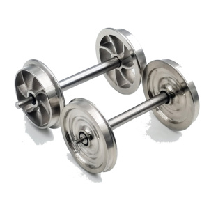 HO Scale 1:87 CNC مجموعة عجلات قطار سبائك الزنك مع البطانات الفولاذ المقاوم للصدأ نوع الأسلاك EDM - Product Image 5