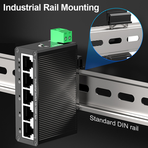 5 cổng 100Mbps công nghiệp <span class=keywords><strong>Ethernet</strong></span> mạng chuyển đổi 10/<span class=keywords><strong>100M</strong></span> <span class=keywords><strong>mini</strong></span> ngành công nghiệp Din Rail gắn Cắm và chơi - Product Image 6