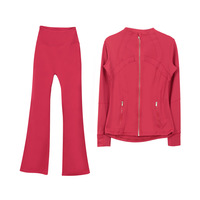 Ensemble de yoga sans coutures pour femmes, pantalon large, tenue de yoga pour femme, vêtements de sport respirants