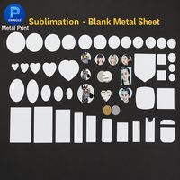 Groothandel Sublimatie Platen Op Maat Bedrukt Lege Aluminium Sublimatie Metaalprint voor Sleutelhangers