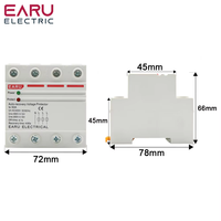 EA-40A 63A 230V Din Rail récupération automatique reconnecter surtension sous tension dispositif de protection relais de Protection EAVPD
