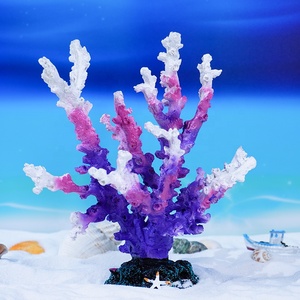 Hete Verkoop 20.5Cm Kleurrijk Koraal <span class=keywords><strong>Aquarium</strong></span> Ornament <span class=keywords><strong>Aquarium</strong></span> Vistank Hars Decoratie Voor Levende Rif <span class=keywords><strong>Rock</strong></span> Simulatie Boom Koraal Doos - Product Image 2