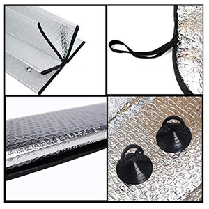 Automatic Car Front Windshield Double Silver Color Sunshade Pe Bubble Foldable Car Sunshade Car <b>Sun</b> <b>Shades</b> Silver Sunshade - Product Image 3
