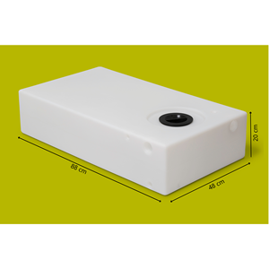 Réservoir d'eau blanc/neutre en HDPE pour bateaux, camping-cars, motorhomes 84 LT Composants et systèmes pour camping-cars TEKCNOPLAST SRL Modèle 9019/84 - Product Image 2