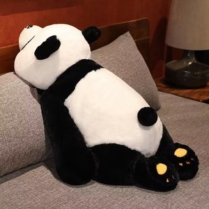 Grand oreiller de tête de lit de panda confortable et mignon poupée de dessin animé douce fille endormie pour les fêtes d'anniversaire remplie de coton PP - Product Image 1