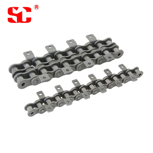 Hot bán sân ngắn băng tải con lăn chains tập tin đính kèm 08B 16B chuỗi Thép không gỉ với A1 A2 K1 <span class=keywords><strong>K2</strong></span> tập tin đính kèm - Product Image 1