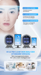 3D Çevrimiçi Eğitim Yapay Zeka Yüz Cilt Teşhis Analizörü Yüz Test Cihazı Tarayıcı Sihirli Yüz Cilt Analiz Makinesi Cilt Analizörü - Product Image 4