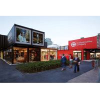 Petite construction préfabriquée de luxe, maisons modulaires minuscules, villa, maison préfabriquée, boutique conteneur