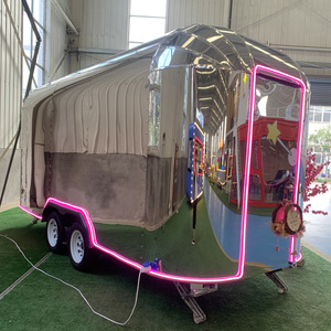 Wholesale Price Unique <b>Design</b> Street Food Van Truck Pizza Hot Dog <b>Bbq</b> Ice Cream Mobile Food <b>Trailer</b> With Full Kitchen Equipments - Product Image 4