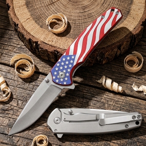 Coltello Tascabile Pieghevole Tattico da 3.2" <span class=keywords><strong>in</strong></span> Acciaio 3Cr13 con Robusto Manico <span class=keywords><strong>in</strong></span> Alluminio, Coltello EDC per Sopravvivenza e Caccia CT934 - Product Image 3