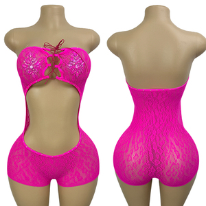 Tenue de pole dance en strass, tenue de strip-teaseuse, vêtements de danse exotique, tenues de club en résille pour femmes, sexy - Product Image 6