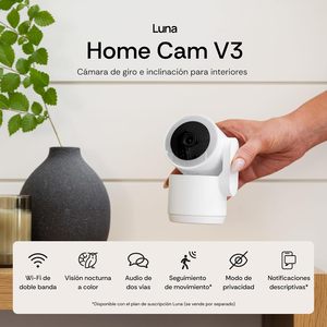 Luna Home Cam V3 2K Indoor Security Camera With 360 Degree Pan Tilt And Built In Spotlight For Home Monitoring - Product Image 2