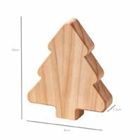 Dekorasi Meja Pohon Natal Kayu, Ornamen Potongan Kayu Alami, Kerajinan Liburan Kayu Pinus Belum Selesai, Grosir Langsung dari Pabrik