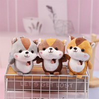 Peluche créative mignonne en forme d'écureuil à grande queue, motif noix, super douce, rembourrée en coton PP, porte-clés pour sacs féminins