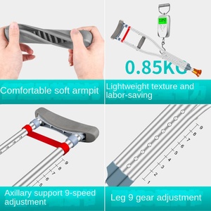 Bastone da passeggio 3 in 1 in lega di alluminio per <span class=keywords><strong>giovani</strong></span> e anziani, leggero, antiscivolo, anti-caduta, con assorbimento degli urti - Product Image 3