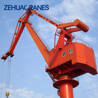 Grue portique pivotante robuste pour la manutention de marchandises en vrac et de conteneurs dans les ports, les terminaux et les chantiers navals