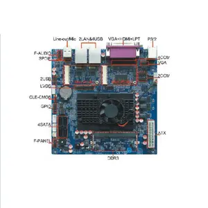 C1037U 1.8G Dual Core Gebaseerde Mini Itx Moederbord Met 2 Lan 8COM 6 Usb 4 Sata ITX-EC10X62A