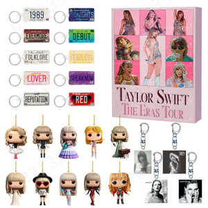 ชุดเครื่องประดับคริสต์มาส Taylor Swift The Eras Tour ชุด 24 ชิ้น พวงกุญแจอะคริลิกตกแต่ง แขวนประดับต้นคริสต์มาส - Product Image 1