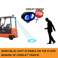 Projecteur lumineux bleu pour chariot élévateur, produit de sécurité pour voitures, offre spéciale, prix d'usine