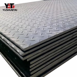 Struktur baja Non-slip Hot Rolled A36 berlian bulat cek kacang pelat baja karbon/pelat 2mm-3mm tebal Q235B Q345B - Product Image 2