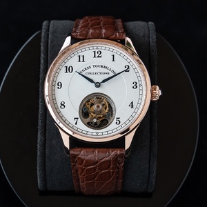 Libera la nave magazzino di lusso vero e proprio Business gabbiano tourbillon skeleton mano meccanico a carica e movimento automatico orologio da uomo - Product Image 3