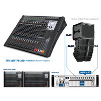 Consola de Mezclas Amplificada de 16 Canales 4x1300W con Efectos DSP, USB, Bluetooth y Alimentación Phantom de 48V para Sonido en Vivo OEM