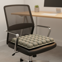Coussin de voyage portable confortable, coussin d'air gonflable 3D pour siège de voiture, chaise de bureau