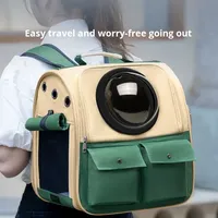 Sac à dos pour animaux de compagnie respirant de grande capacité, type capsule spatiale pour chat et chien, capacité de 5 kg, pour une utilisation en extérieur