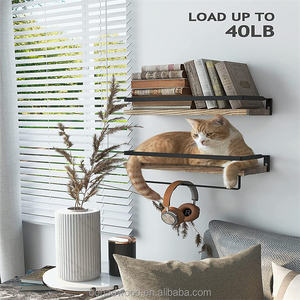 الخشب رف معلق على الحائط رف كتب رف معلق - Product Image 3