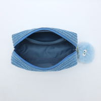 Nouvelle pochette en velours brodée personnalisée avec breloque, trousse de maquillage de voyage et sacs cosmétiques autoportants pour bijoux