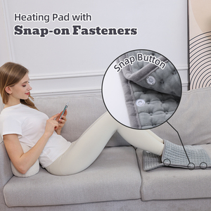 Almohadilla Térmica Acolchada Lavable de 50x100cm, 6 Niveles de Calor, Control de Temperatura Ajustable, Protección Contra Sobrecalentamiento, Uso en las Cuatro Estaciones, Cierre a Presión - Product Image 3