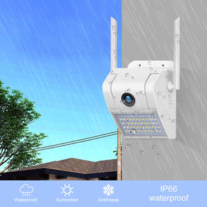 กล้องติดผนัง <span class=keywords><strong>V380</strong></span> <span class=keywords><strong>Pro</strong></span> 1080P แบบ LED กันน้ำ สำหรับภายนอกอาคาร พร้อมระบบมองเห็นในเวลากลางคืน บันทึกภาพลงคลาวด์ และคุณสมบัติไร้สายผ่าน Wifi - Product Image 3