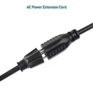 Cable de extensión de alimentación de monitor de PC de computadora estándar americano de 5 pies Cable de 18 AWG para reemplazo de cable de alimentación de TV LCD