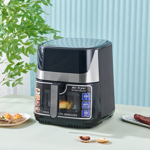 Friteuses à air profond intelligentes électroménager de cuisine en acier inoxydable multifonctionnelle électrique 6l 8l <span class=keywords><strong>double</strong></span> <span class=keywords><strong>friteuse</strong></span> à air numérique sans huile - Product Image 1