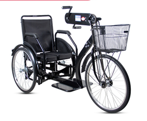 Chine Tricycle à handicap manuel personnalisable confortable facile à transporter équipement de rééducation de recul de <span class=keywords><strong>fauteuil</strong></span> <span class=keywords><strong>roulant</strong></span> manuel - Product Image 2