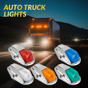 Nouvelles lumières de toit de camion 12V-24V, 5 couleurs, lumières de signalisation LED pour toit de cabine de camion - Product Image 1