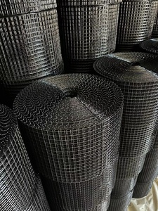 Lưới thép mạ kẽm <span class=keywords><strong>1</strong></span>/<span class=keywords><strong>2</strong></span> inch cho các tấm pin mặt trời được hàn và uốn cong với các clip cài đặt phủ PVC màu đen - Product Image 3