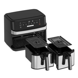 Friteuses à air intelligentes en gros, petits appareils électroménagers de cuisine, multifonctionnelles, électriques, 6l 8l, double <span class=keywords><strong>friteuse</strong></span> à air numérique sans huile - Product Image 1