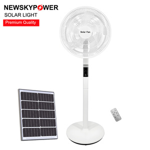 Ventilador Solar T919 de 16 Pulgadas y 25W con Batería de Litio de Gran Capacidad, 6 Velocidades, LED Nocturno, Control Remoto y Pantalla Digital para el Hogar - Product Image 2