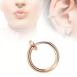 <span class=keywords><strong>Piercing</strong></span> al Naso a Molla Largo 15 mm, Septum Finto per Orecchie Forate e Non Forate - Product Image 2