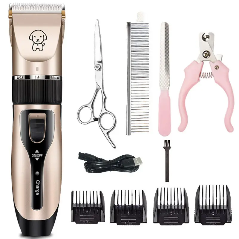 Electrical Pet Professional Grooming Kit Rechargeable Pet Cat Dog Hair Trimmer Shaver Set Animals Hair Cutting Machine