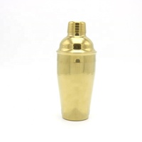 3 pièces 18oz 550ml PVD Plaqué Or Couleur Barman Mixologue Mojito Martini Parisien Français Cordonnier Bar Shaker Mélangeur