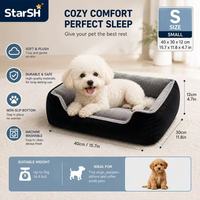 Lit pour petit chien, canapé-lit douillet et surélevé pour chiots, chats et petits chiens, coussin lavable pour animaux de compagnie, vente en gros