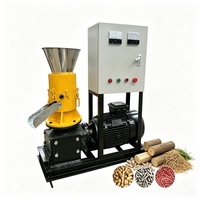 Machine à granulés de biomasse 500 kg/h à commande directe d'usine avec armoire de contrôle et moteur en cuivre pur 37 kW