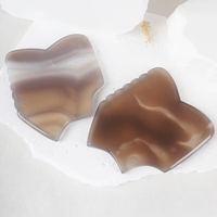 Planche de Gua Sha en agate naturelle et en cristal de cornaline, outil de massage facial et du cou pour les soins de la peau, la beauté et la santé